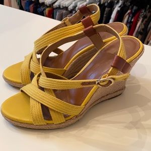 Banana republic yellow espadrilles